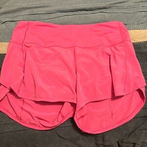 Lululemon Speed Up Short Size 10 Sonic Pink